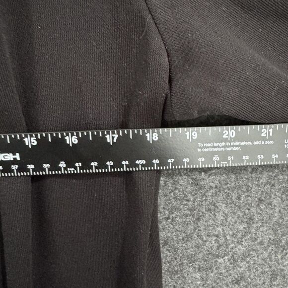 Exclusively Misook Sweater Women's Small Black Open Front Cardigan Pockets - Picture 6 of 9